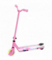 AIYAPLAY Electric Scooter for Kids 4-7, with Auxiliary Rear Wheels, Pink