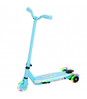 AIYAPLAY Electric Scooter for Kids 4-7, with Auxiliary Rear Wheels, Blue