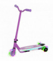 AIYAPLAY Electric Scooter for Kids 4-7, with Auxiliary Rear Wheels, Purple