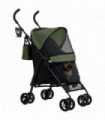 PawHut Lightweight Foldable Dog Stroller for Mini Dogs, Dark Green