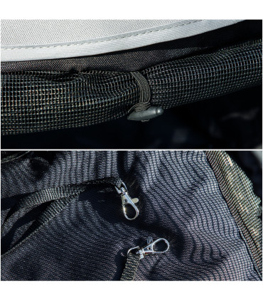 PawHut Lightweight Foldable Dog Stroller for Mini Dogs, Light Grey