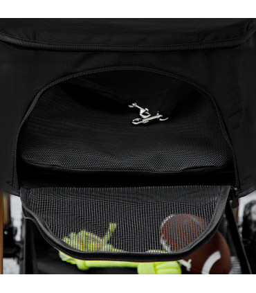 PawHut 3 in 1 Pet Stroller with Detachable Carrier for Mini Dogs, Black