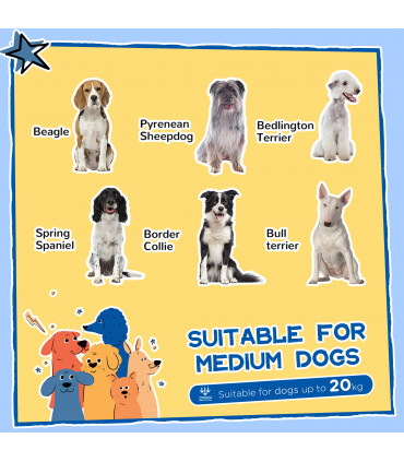 PawHut Wooden Dog Kennel, Dog House with Removable Floor, Yellow