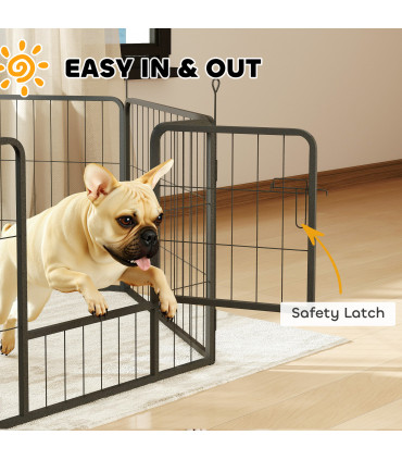 Durable Six-Panel Portable Pet Enclosure - Versatile Indoor/Outdoor Use