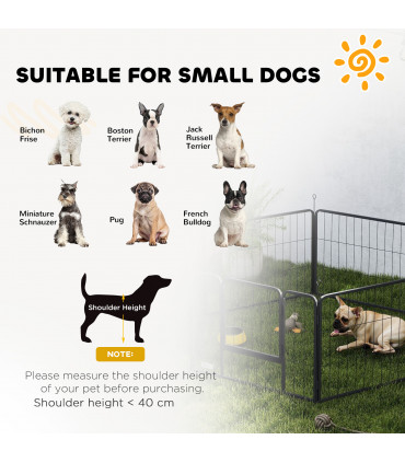 Durable Six-Panel Portable Pet Enclosure - Versatile Indoor/Outdoor Use