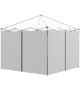 Outsunny 3x3(m) or 3x6m Pop Up Gazebo Side Panels with Zipped Doors, Grey