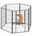 Foldable Steel Pet Enclosure - Secure Space for Pets - Versatile Design