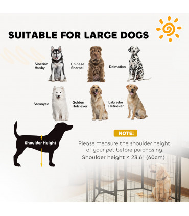 Foldable Steel Pet Enclosure - Secure Space for Pets - Versatile Design