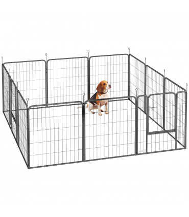 Foldable Steel Pet Enclosure - Secure Space for Pets - Versatile Design