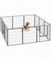 Foldable Steel Pet Enclosure - Secure Space for Pets - Versatile Design