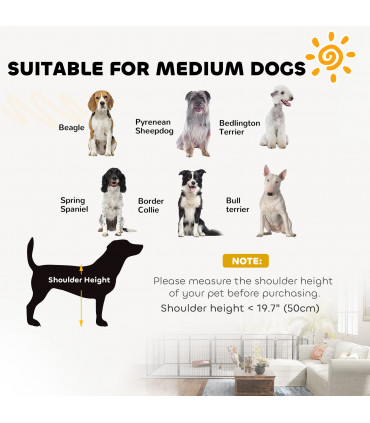 Foldable Steel Pet Enclosure - Secure Space for Pets - Versatile Design