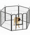 Foldable Steel Pet Enclosure - Secure Space for Pets - Versatile Design