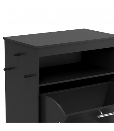 PawHut Pet Feeder Station, Dog Cat Food Storage Feeding Station, Food Cabinet