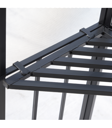 Outsunny 3x3m Outdoor Gazebo Tent W/Netting, 2-tier Roof