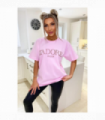 Ladies Oversized J' Adore Paris Short Sleeves T Shirt Top