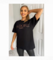 Ladies Oversized J' Adore Paris Short Sleeves T Shirt Top