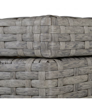 Outsunny 4 PCs Rattan Wicker Sofa Set Conservatory Furniture w/ Side Storage Box