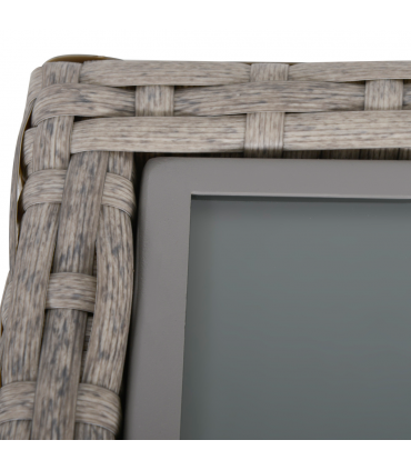 Outsunny 4 PCs Rattan Wicker Sofa Set Conservatory Furniture w/ Side Storage Box