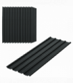 Outsunny Pack of 12 Metal Roofing Sheets for Greenhouse and Shed, Dark Grey
