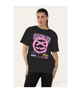 Ladies Identical Printed Short Sleeve T-Shirt Top