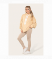 Stylish Plus Size Ruched Sleeve Hoodie with Satin Ribbon - Comfortable & Warm
