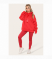 Stylish Plus Size Ruched Sleeve Hoodie with Satin Ribbon - Comfortable & Warm