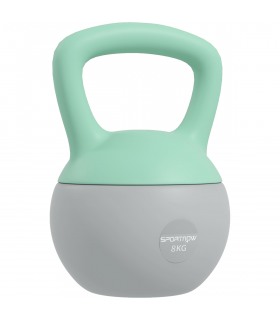 SPORTNOW 8KG Kettlebell with Soft Body and Non-Slip Handle, Grey and Green