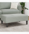 vidaXL Footstool Light Grey 77x55x31 cm Velvet