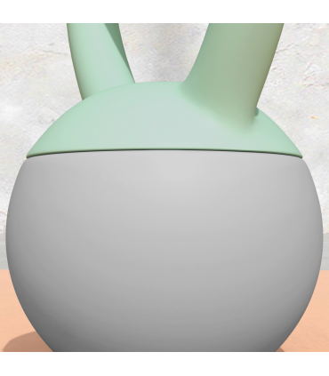 SPORTNOW 8KG Kettlebell with Soft Body and Non-Slip Handle, Grey and Green