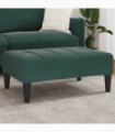 vidaXL Footstool Dark Green 77x55x31 cm Velvet
