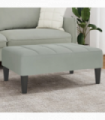 vidaXL Footstool Light Grey 77x55x31 cm Velvet