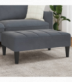 vidaXL Footstool Dark Grey 77x55x31 cm Velvet