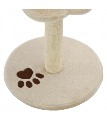 vidaXL Cat Tree with Sisal Scratching Post 40 cm Beige and Brown