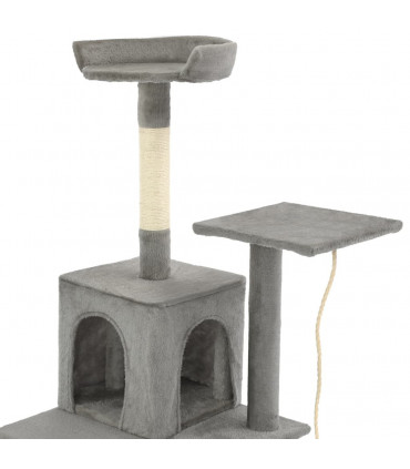 vidaXL Cat Tree with Sisal Scratching Posts 120 cm Grey
