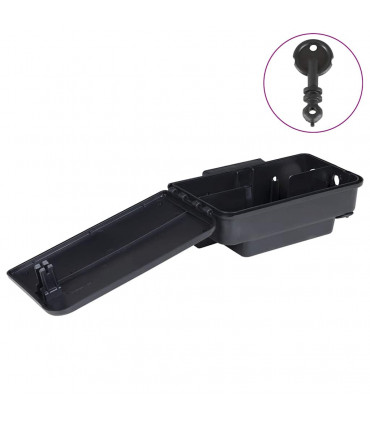 vidaXL Mouse Traps 4 pcs Black 22x12.5x7.5 cm