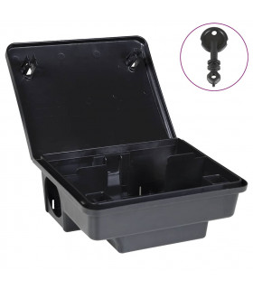 vidaXL Mouse Traps 4 pcs Black 23x19x9.5 cm
