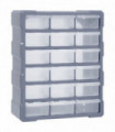 vidaXL Multi-drawer Organiser with 18 Middle Drawers 38x16x47 cm