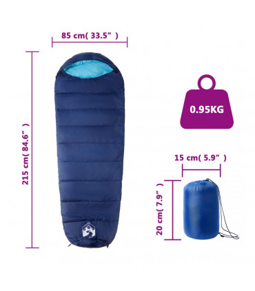 vidaXL Mummy Sleeping Bag for Adults Camping 3 Seasons