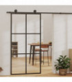 vidaXL Sliding Door with Hardware Set ESG Glass&Aluminium 102x205 cm