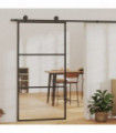 vidaXL Sliding Door with Hardware Set ESG Glass&Aluminium 102x205 cm