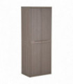Garden Storage Cabinet Brown 65x45x172 cm PP Wood Look