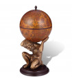 Globe Bar Wine Stand Atlas Design 42x42x85 cm