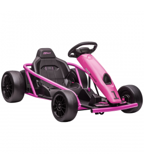 Go Kart Pink 115L x 77W x 54H cm Electric Drift with Music, Horn, Slow Start