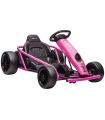 Go Kart Pink 115L x 77W x 54H cm Electric Drift with Music, Horn, Slow Start