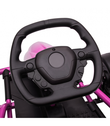 Go Kart Pink 115L x 77W x 54H cm Electric Drift with Music, Horn, Slow Start