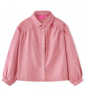 Kids' Blouse with Lantern Sleeves Old Rose 116