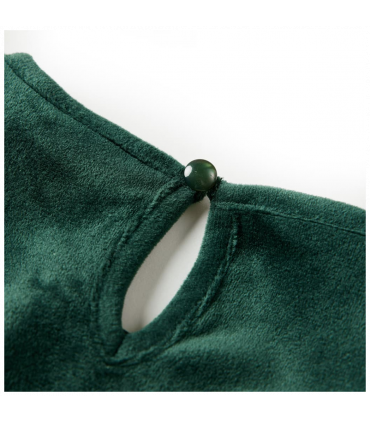 Kids' Blouse with Ruffles Dark Green 140
