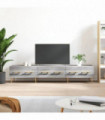vidaXL TV Cabinet Grey Sonoma 150x36x30 cm Engineered Wood