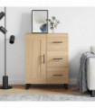 vidaXL Sideboard Sonoma Oak 69.5x34x90 cm Engineered Wood