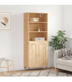 vidaXL Highboard Sonoma Oak 69.5x34x180 cm Engineered Wood